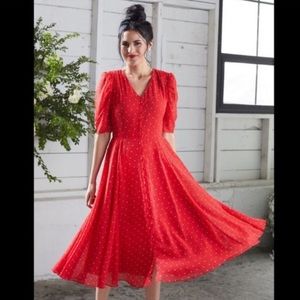 RACHEL PARCELL CHIFON A LINE DRESS